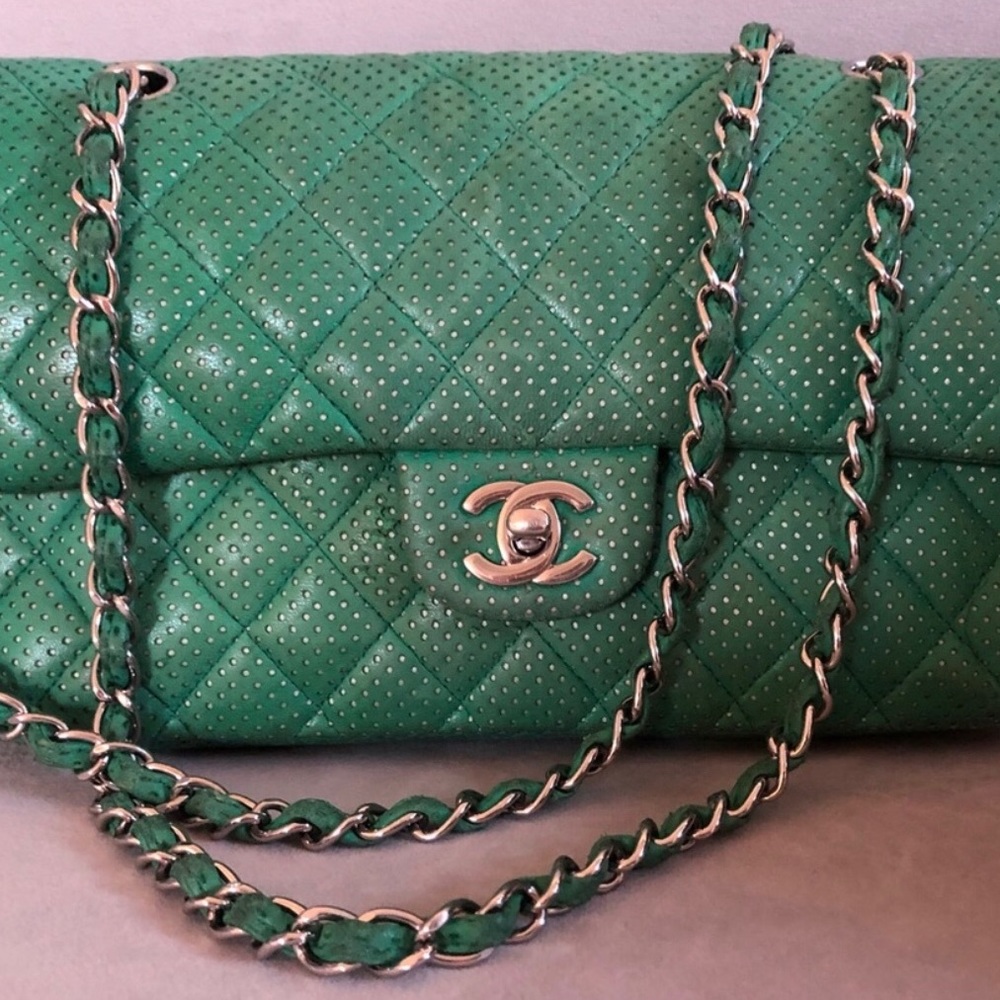 Chanel Double Flap Classic Lambskin Shoulder Bag